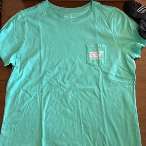 Vineyard Vines Teal Pocket T-Shirt